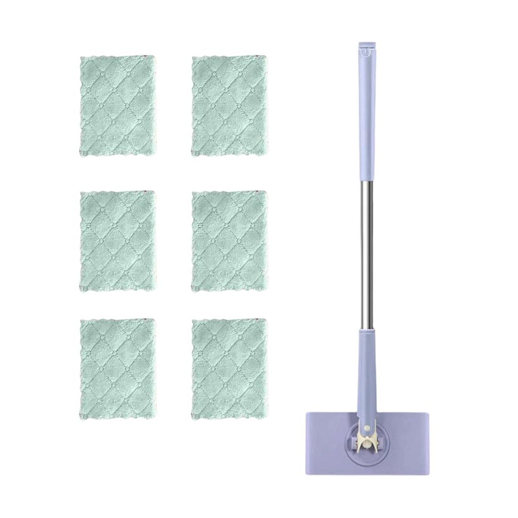 Модернизированная швабра Grip, швабра со сменной тканью с автоматической ручкой пуш-пул без помощи рук, вращающаяся на 360 градусов головка, в комплекте для ванной и кухни