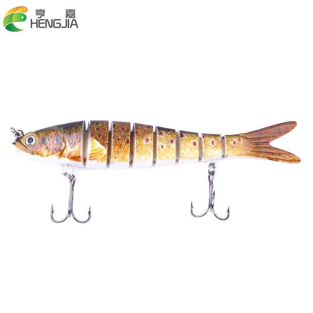 HENGJIA Jointed Fishing Lures 1Pc 27g Artificial Hard Tackles Wobbler Lifelike 8 Segment Fishing Gears Outdoors