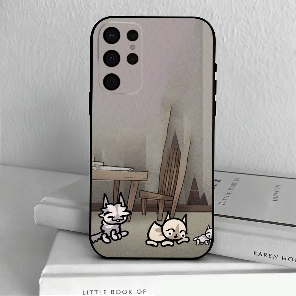 2026Game-E M-Mewgenics-S Phone Case For Samsung S25,24,23,22,30,21,10,9,Ultra,Plus,Lite,FE,4,5 G Soft Black Case