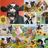 New 5D DIY Diamond Painting Cattle Diamond Embroidery Animals Cross Stitch Full Round Drill Crafts Manual Home Decor Gift