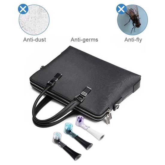 6Pcs Toothbrush Head Dustproof Covers Ventilation Hole Design Food-Grade BPA Free Reusable