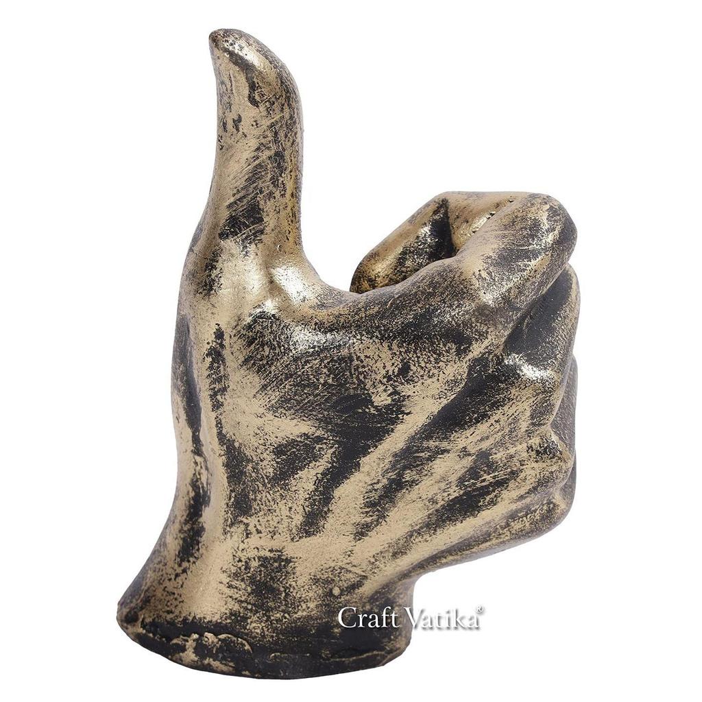 Смола Жест «Палец вверх» Статуэтка (5,5x1,5x1,5 дюйма)