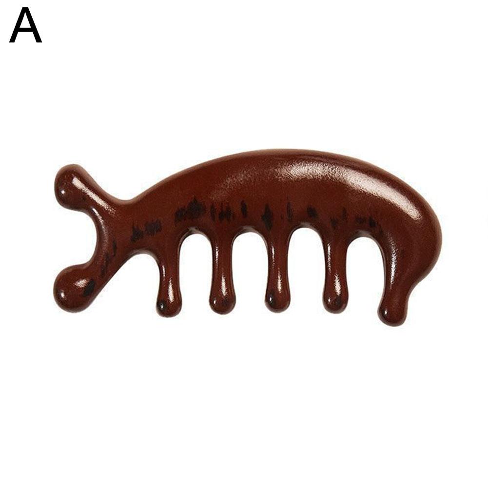 Durable And Safe Massage Comb Head Massager Relaxing Five Tooth Comb Whale Comb Scalp Scraping Massager Body Massage Tool