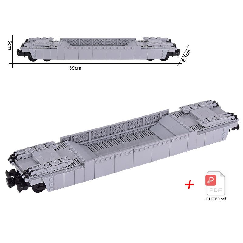 MOC Городской Паровой Локомотив с Вагонами: Набор конструктора «Сделай сам» высокотехнологичных модульных транспортных средств