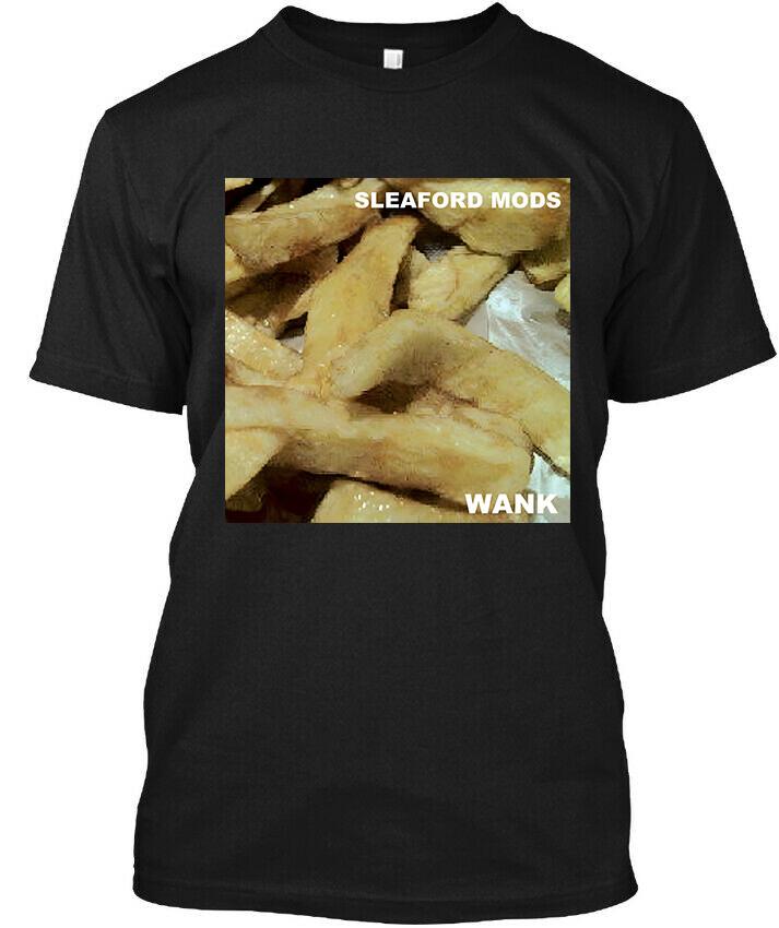 New! Popular Sleaford Mods Wank English Graphic Retro Art Logo T-Shirt S-4XL