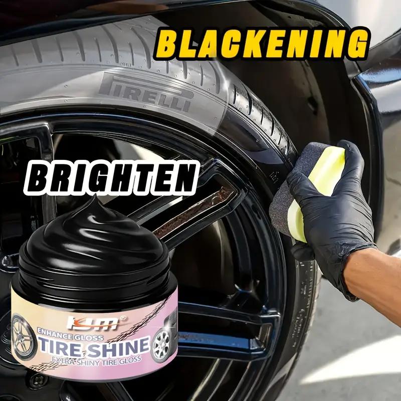 Plastic and tire shine wax-Restores faded bumpers,mirrors,tires|easy-to-apply formula that revitalizes vinyl,rubber,and plastic|