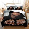 Central Cee Duvet Cover + 2 Pillowcases UK Drill Rapper Cench Portrait Bedding Set Soft Fabric Bedroom Decor for Hip Hop Rap Fan