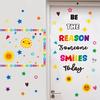 Classroom Bulletin Board Decoration Set Welcome Banner Wall Door Decor Colorful Classroom Decorations for Kindergarten Preschool Elementary Middle