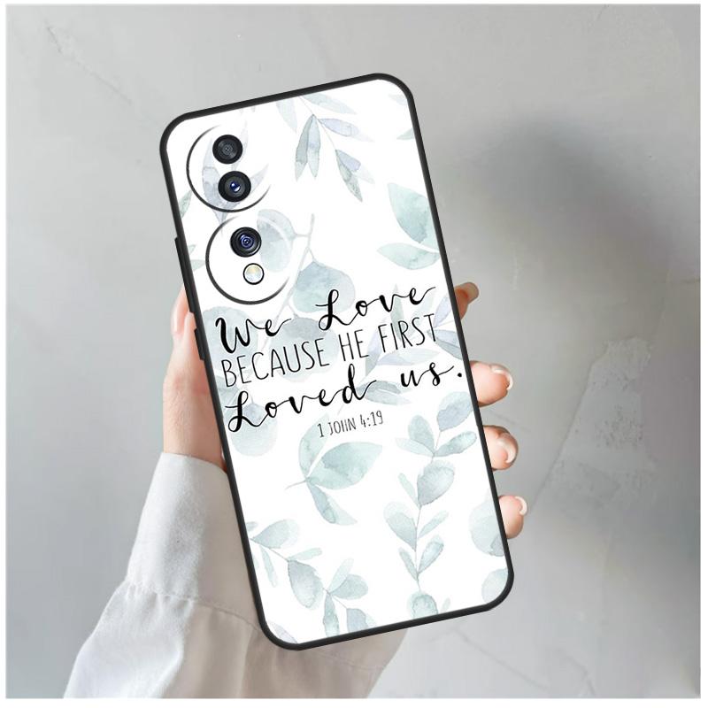 Bible Verse Christian Quote For Honor Magic 8 Pro 6 7 Lite Case For Honor Win RT 50 70 90 200 400 X8c X8b X9a X9b X9c X9d
