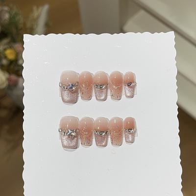 Весенний беззаботный персиково-розовый кошачий глаз, сломанный бриллиант, сверкающий золотой фольгой, блестки, доспехи