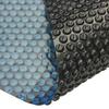 vidaXL Treibende Pool-Solarplane PE 400x200 cm Schwarz und Blau