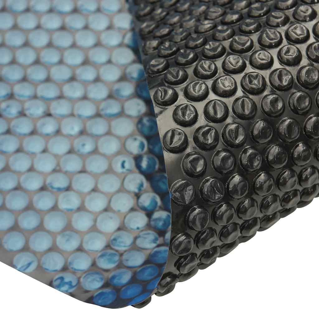 vidaXL Treibende Pool-Solarplane PE 732x366 cm Schwarz und Blau