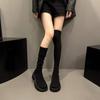 Grey Boots Women's Tall Boots Socks New Shoes Elastic Boots Socks Boots Elastic Socks Knee Knitted Boots