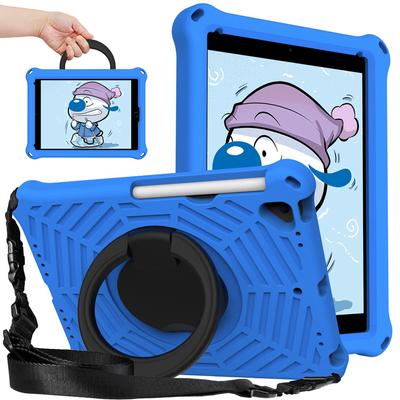 Для Apple iPad Pro 9.7 2017 2016 Air 1 2 A1474 A1566 A1673 A1822 A1893 A1954 чехол EVA Kids Safe Pull Ring противоударный плечевой ремень подставка чехол для планшета