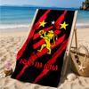 Sport Club Football Crest Printed Microfiber Beach Towel, Soft And Absorbent, Quick-Dry, Ideal for Summer Travel, Beach Essential, Swimming Pool