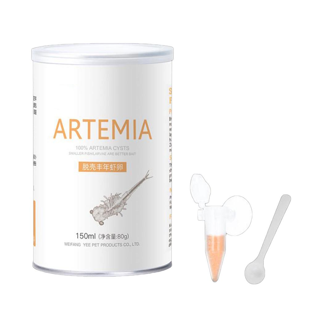 150ml Aquarium Hatching Tropic Fish Food for Feeding Baby Fishes Artemia Shelling Eggs Brine Shrimp Shelling Eggfood