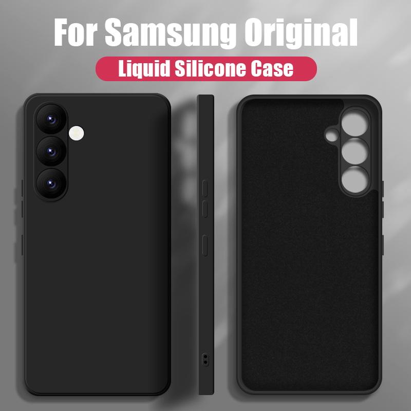 For Samsung A56 A16 A36 A55 A15 A35 A54 5G Case Liquid Silicone Phone Case For Samsung Galaxy S25 Ultra S24 FE S23 S22 A52 5G Cover Candy Shockproof