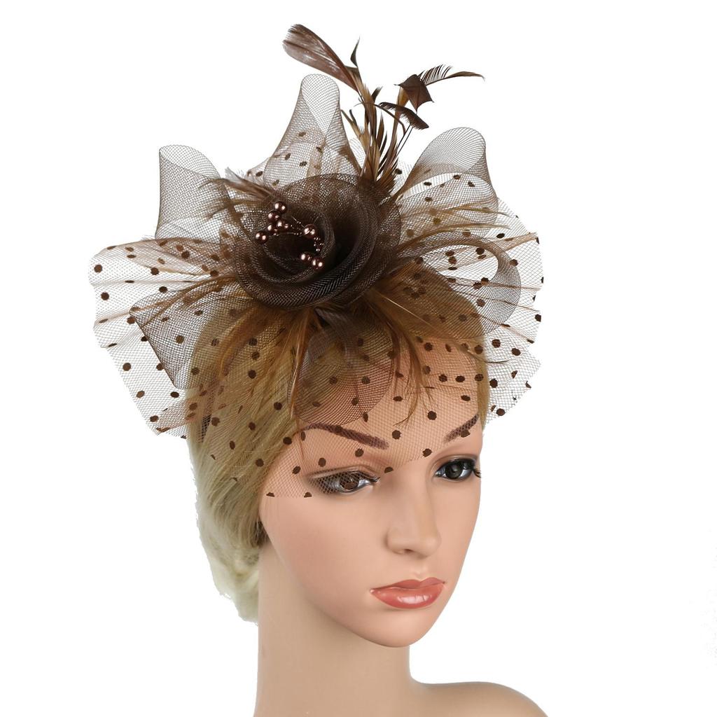 Wedding Hair Fascinators Tea Party Headband Alice Headband Clip Feathers Hair Clip Fascinator Hat