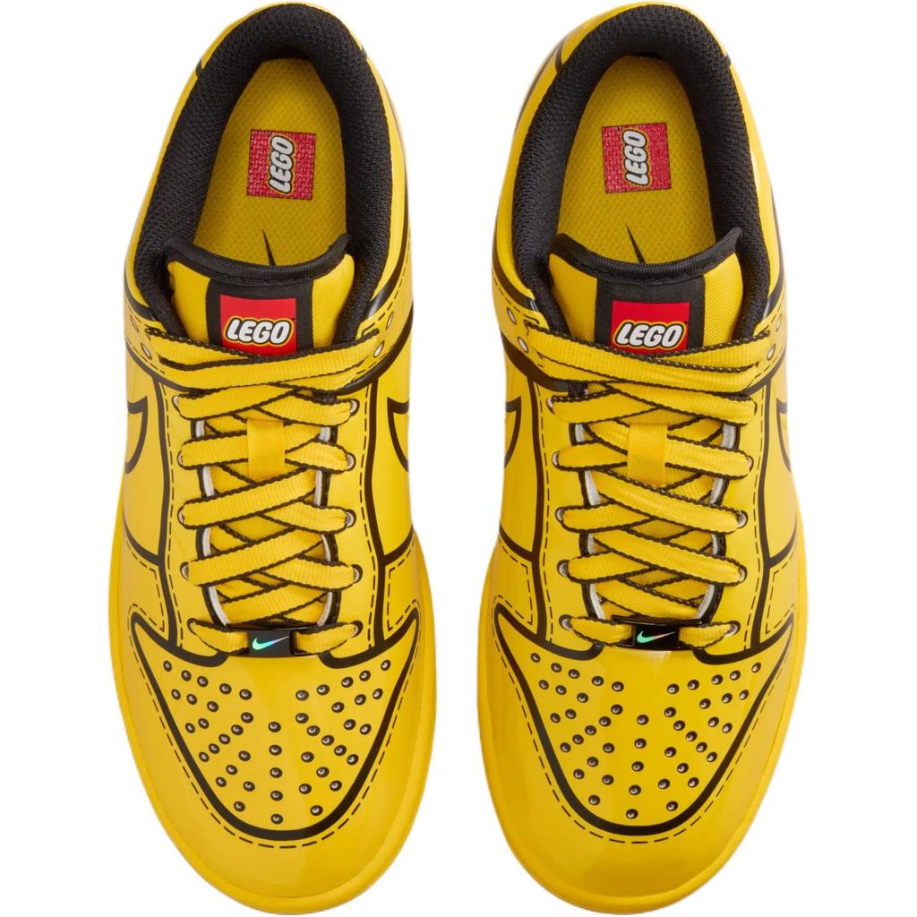 Nike Nike Dunk Low x LEGO IF2117-700 Tour Yellow GS Детская обувь для образа жизни