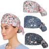 3PC Scrub Cap With Buttons Bouffant Hat With Sweatband for Womens and Mens