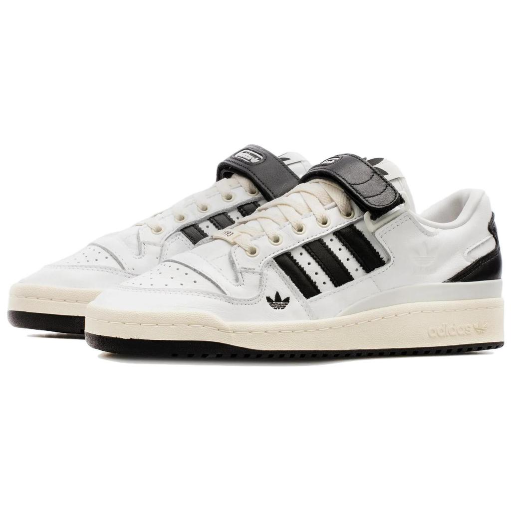 Shoe Palace x Adidas Originals FORUM Low Кожаные Низкие Кеды для Скейтборда Унисекс Белый Черный GV9024