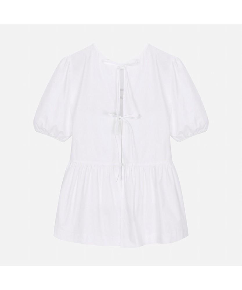 THURSDAY ISLAND Voluminous Shirred Two-Way Blouse_T250Mbl907W