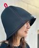 New Black Tag Red Honest Black Structure Polyester Mesh Material Extra Large Sauna Hat Handmade Original Product Unisex Roomy "Ariyoshi-kun's Walk"