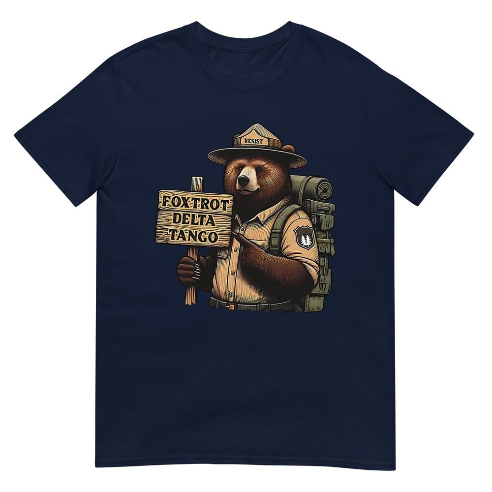 Foxtrots Delta Tangos Resist Bear National Forest Service Tshirt