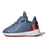 adidas Rapida Run Мстители Повседневные Удобные Дышащие Низкие Кроссовки для Ходьбы Детская Обувь Синий Красный AH2652