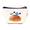 T'S Factory Puppet Sunsun Triangle Mini Pouch Bread Design, Cute Character Coin Purse Makeup Pouch, Small Accessory Organizer Bag