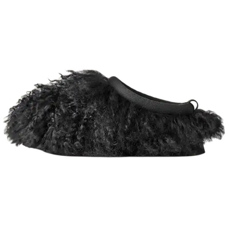UGG Tazz Fluff Momma Slip-On Comfortable Eva Anti-Wear Closed-Toe Slippers Women Slippers Black 1179371-BLK