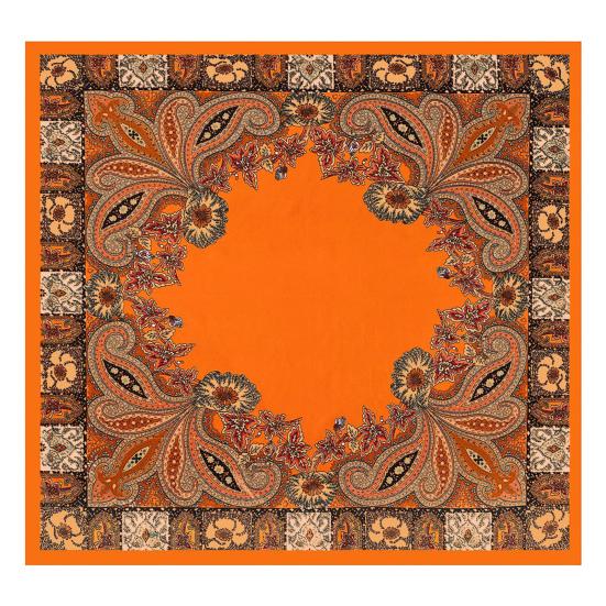 Kerchief Cashew Pattern Faux Silk Scarf Soft Smooth Bright Color Kerchief Simulated Silk Texture Kerchief