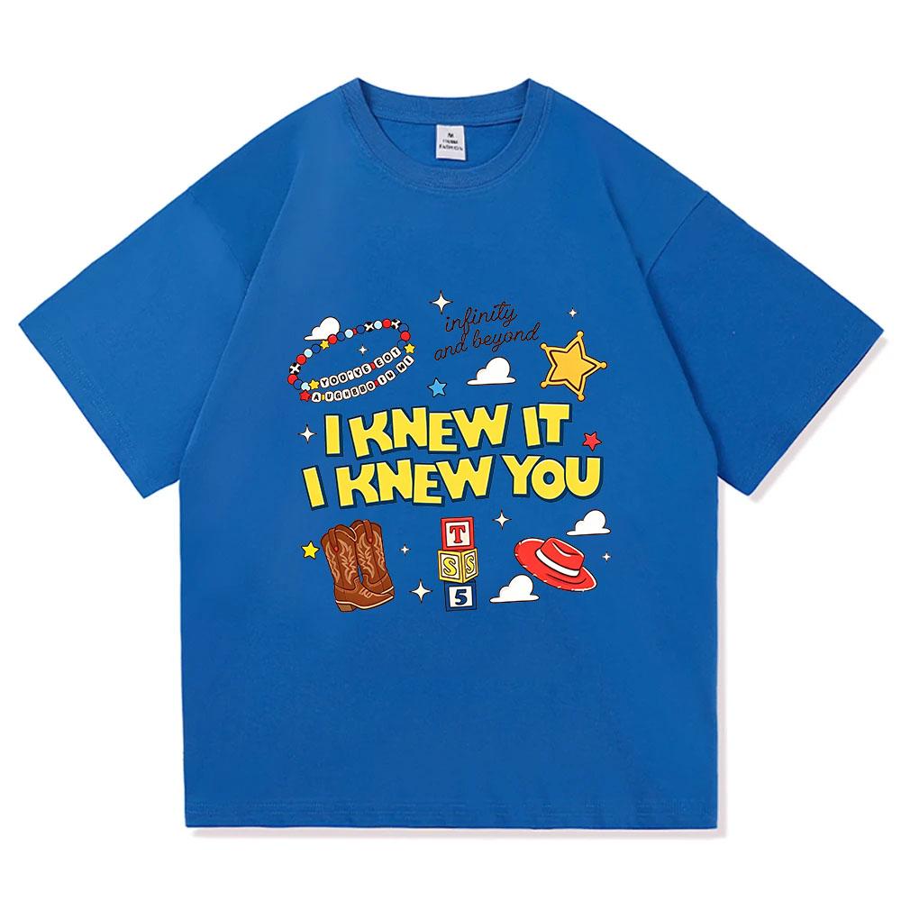 I Knew It I Knew You Cute TS Story Graphic T SHIRTS Gift for Music Fan Tee Toy Friends Shirt Cotton Unisex Comfortable Clothing