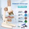 C2501 Детский калиброванный микроскоп 1200X Образовательная игрушка STEM Оптический научный набор для биологических экспериментов