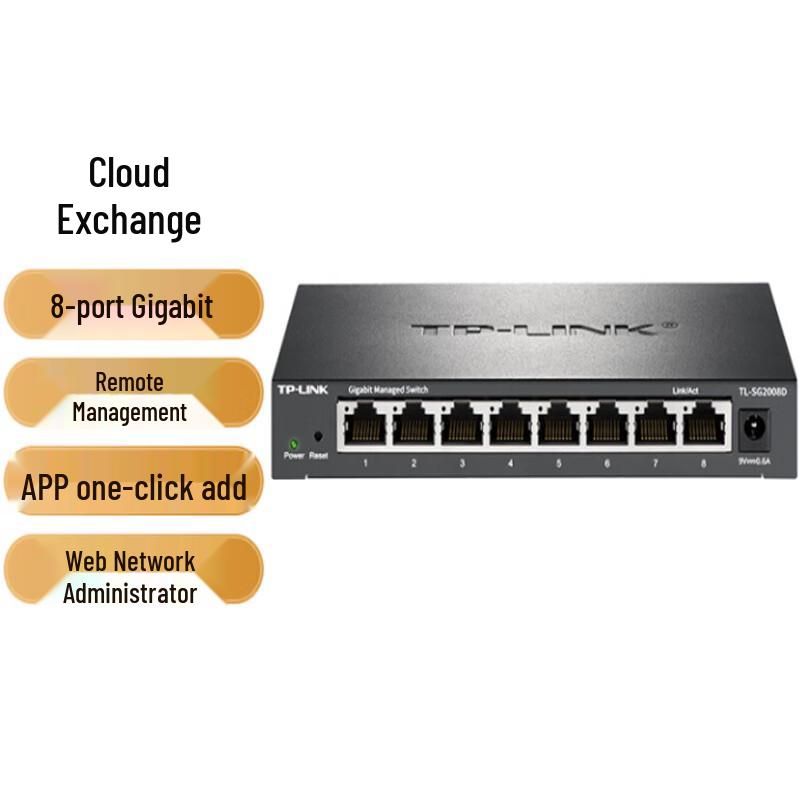 TP-Link TL-SG2008D 8-Port Gigabit Cloud Managed Switch