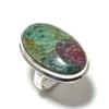 Ruby Fuchsite Lab-Created Handmade 925 Sterling Silver Ring Size 7.5 e9E38