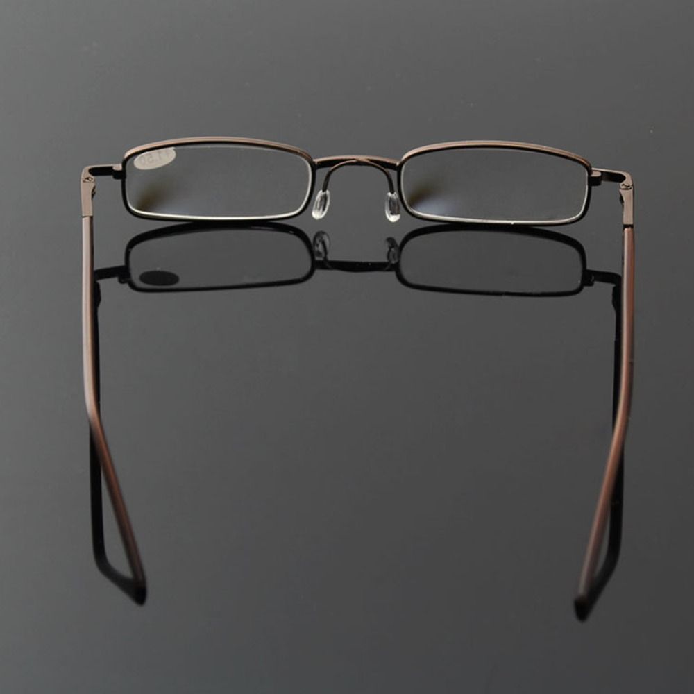 Elegant Eye Protection Reading Glasses Ultralight Metal Square Eyeglasses Presbyopic Eyewear For Men Women