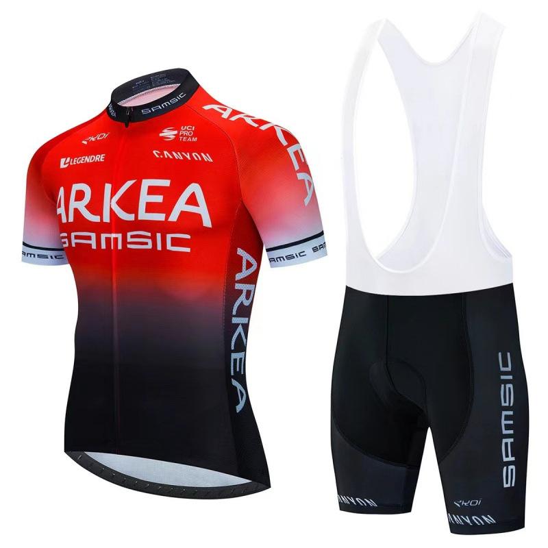 Summer Professional Team Edition Short Sleeve Set Bicycle Highway Mountain Sportswear Quick Drying Breathable Cycling Equipment
