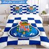 3PCS FC Porto  Design Printed Soft Bedding Set,Including 1pc Duvet Cover And 2pcs Pillowcases Perfect for Bedroom, Dormitory, Fan gift