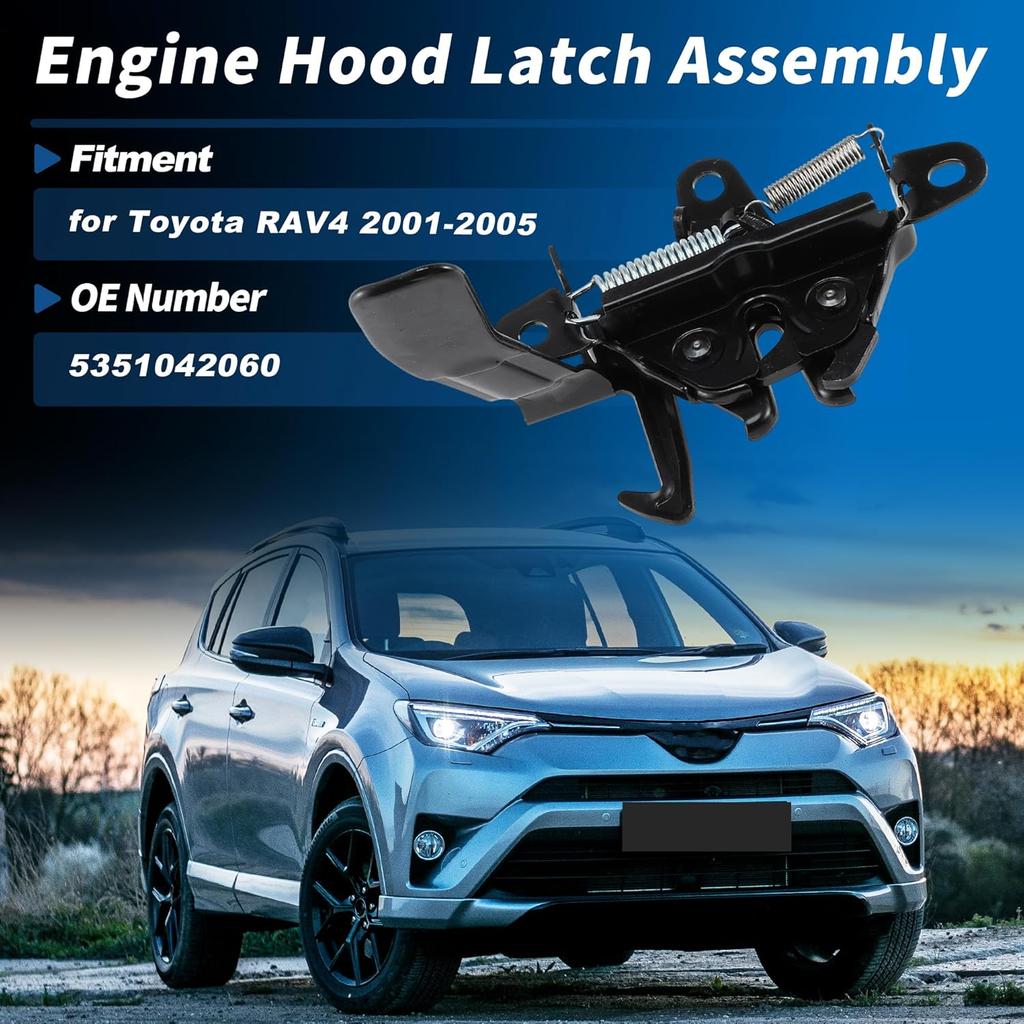 Замок капота в сборе для Toyota RAV4 2001 2002 2003 2004 2005 Замок-защелка капота двигателя Release 5351042060 53510-42060