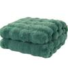 Thickened Jacquard Throw Blanket with Bubble-Texture Faux Rabbit Fur – Suitable for Office Naps and Home Sofa Decor