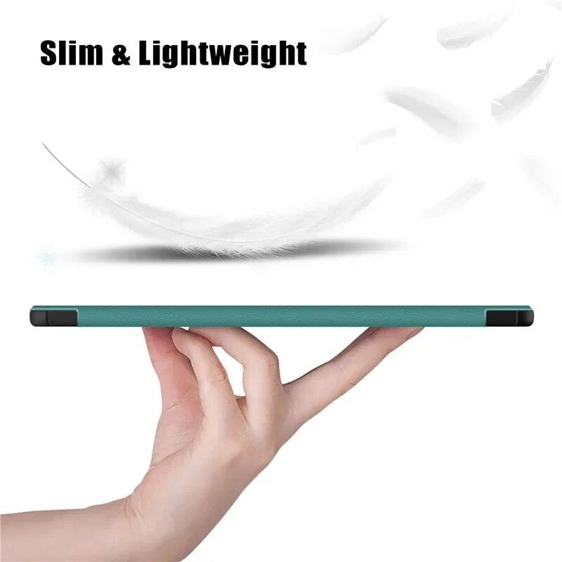 Кожаный чехол для планшета Samsung Galaxy Tab S9 FE S9FE 2023, чехол 10,9 дюйма, складная магнитная подставка, чехол Smart Folio для планшета Samsung Tab S9 FE