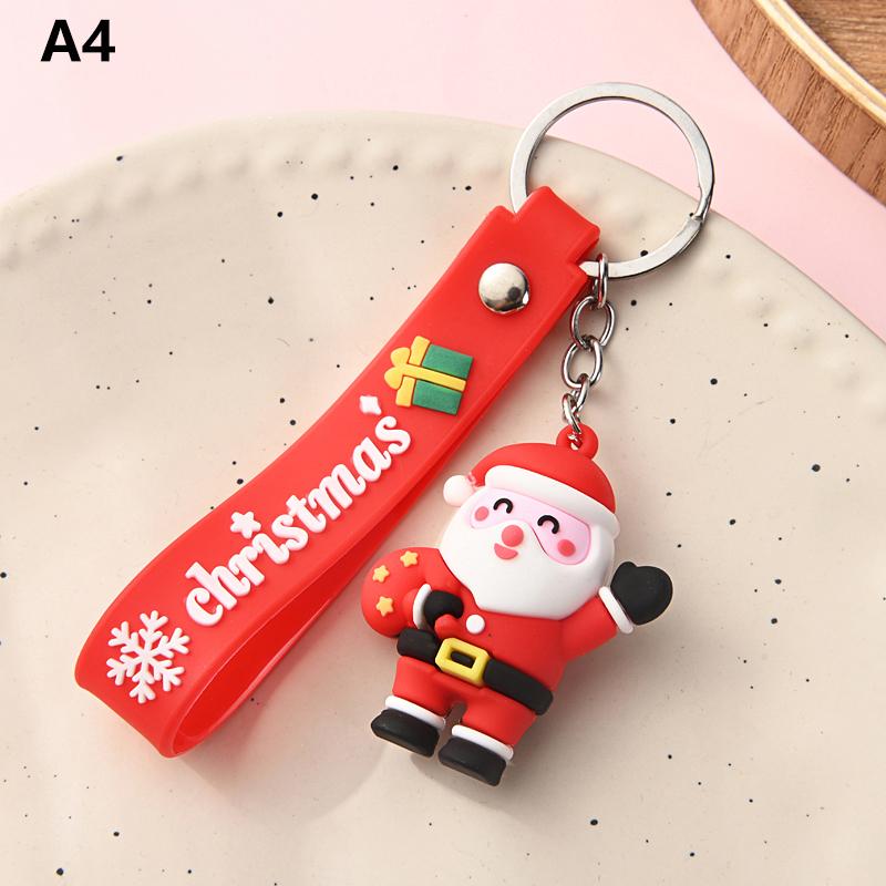 Креативный милый рождественский брелок-подвеска Санта-Клаус Снеговик Лось Рождественская елка Мультфильм Пара Автомобиль Рюкзак Подвеска Украшение