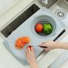 Разделочная доска для овощей и мяса Многофункциональные разделочные доски Раковины Корзина для слива Кухонные принадлежности Инструменты Кухонная разделочная доска