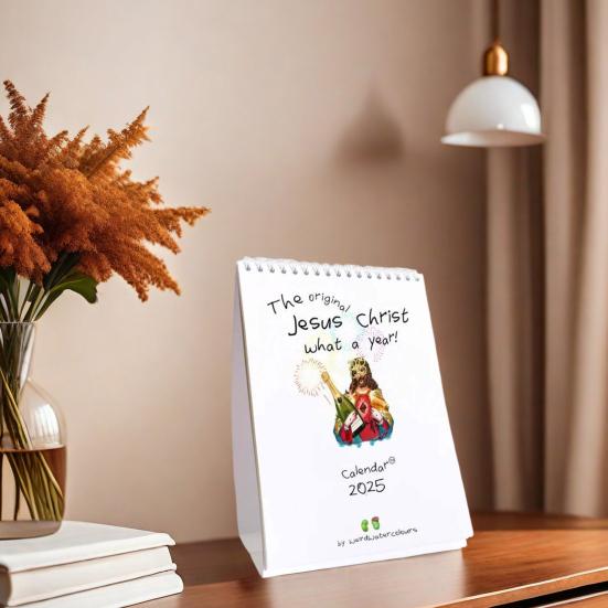 Календарь Иисуса Христа 2025 Какой год Настольный календарь Второе пришествие А4 Перекидной календарь Планировщик месяца для христиан