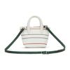 Lacoste Модная повседневная сумка через плечо на молнии из ПВХ, сумка-тоут, мини-сумки для женщин, цвет Off-White NF4386SJ-998