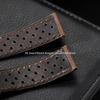 18mm 20mm 22mm Genuine Cowhide Leather Strap Soft Breathable Retro Wristband for Samsung Galaxy Watch 6 5 4 for Seiko Bracelet