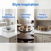 Heavy Duty Turntable Stand Aluminum Zinc Zinc Alloy Swivel Plate Stand Rotating Turntable  Showcase Furniture