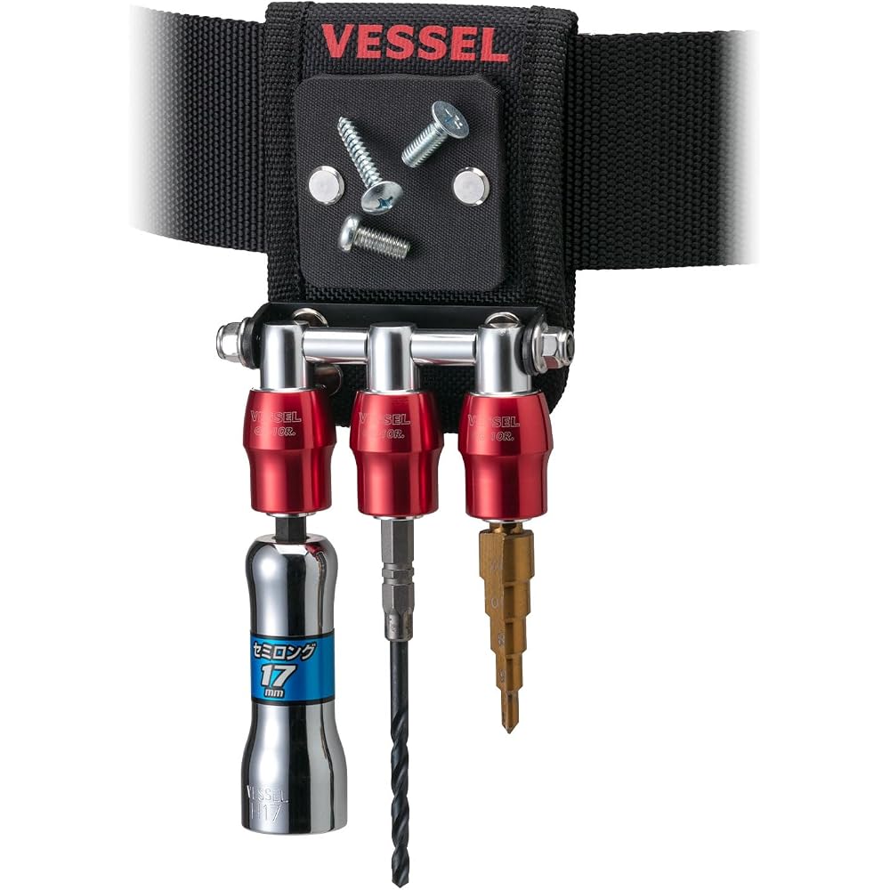 VESSEL (VESSEL) QB-10MB3K Quick Catcher Triple Holder with Magnet, Black
