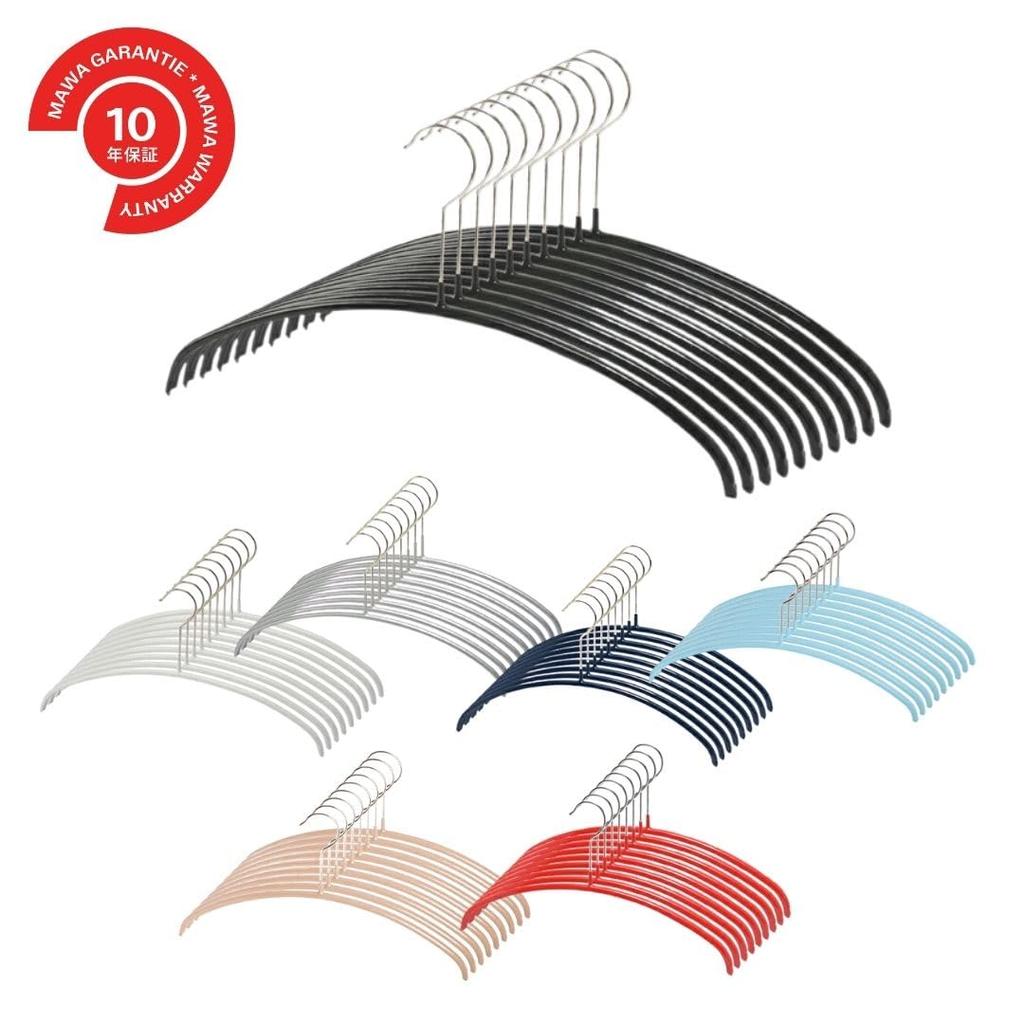 MAWA Hangers from Economic Warranty Non-Slip Germany, 36P, Latte, 10-Pack, 10-Year